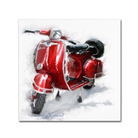 Trademark Fine Art The Macneil Studio 'Red Scooter' Canvas Art